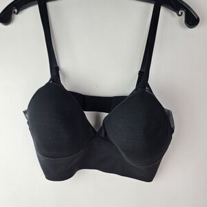 Maidenform‎ Wireless Bra Black Large Comfort Minimalist